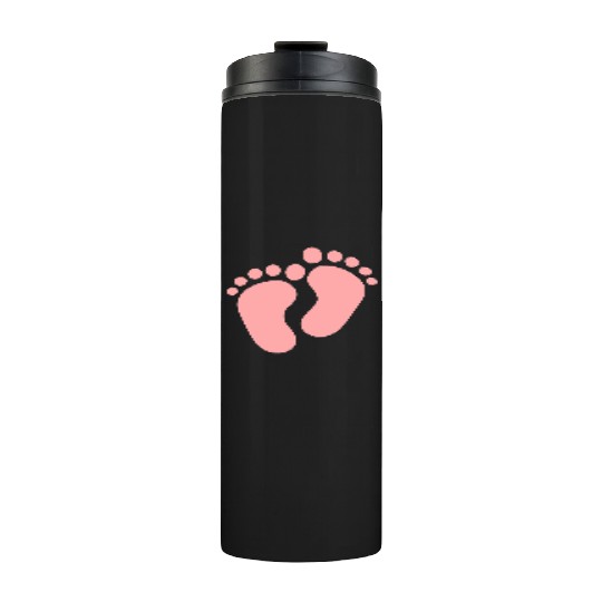 Baby Feet Pastel Pink Pregnancy Maternity Thermal Tumblers