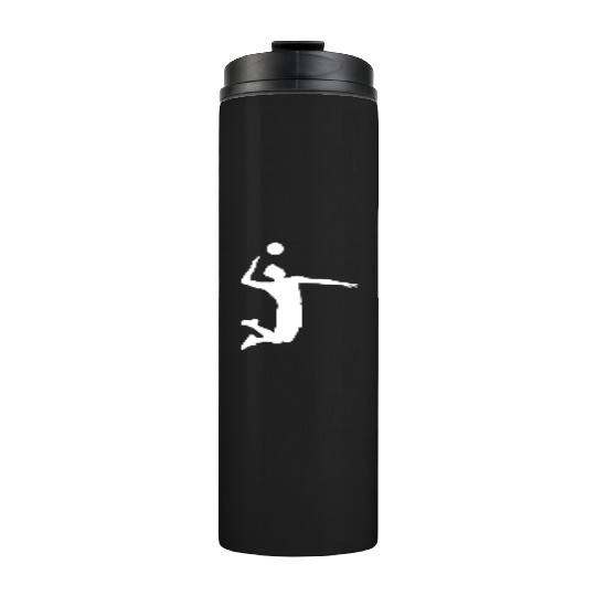 Men Volleyball Spike Shadow Thermal Tumblers Gift Ideas