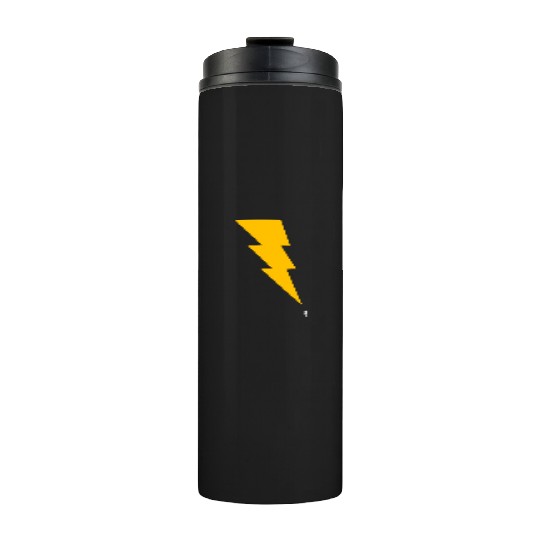 Lightning Bolt - Black Thermal Tumblers