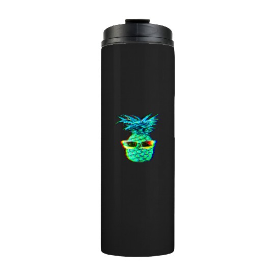 EDM Pineapple EDM Trippy Neon Rave Thermal Tumblers