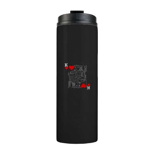 KING OF HEARTS PLAYING CARD Thermal Tumblers