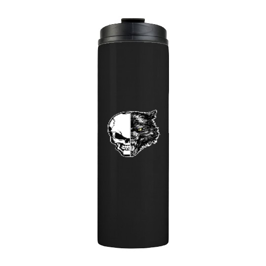 skull and wolf Thermal Tumblers
