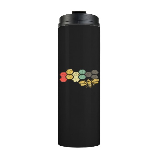 Retro Bee Honeycomb Vintage Beekeeper Gift Thermal Tumblers