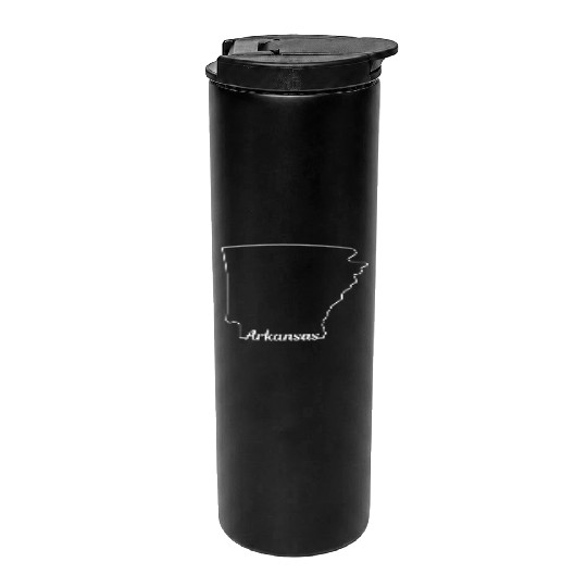 Arkansas State Pride USA Map Thermal Tumblers