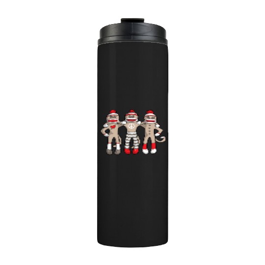 Sock Monkey Buddies Thermal Tumblers