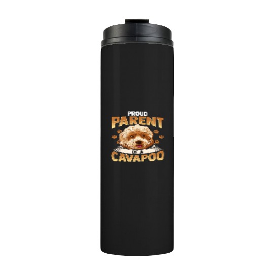 Cavapoo Dog Cavoodle Dogs Poodle Cute Puppy Gift Thermal Tumblers