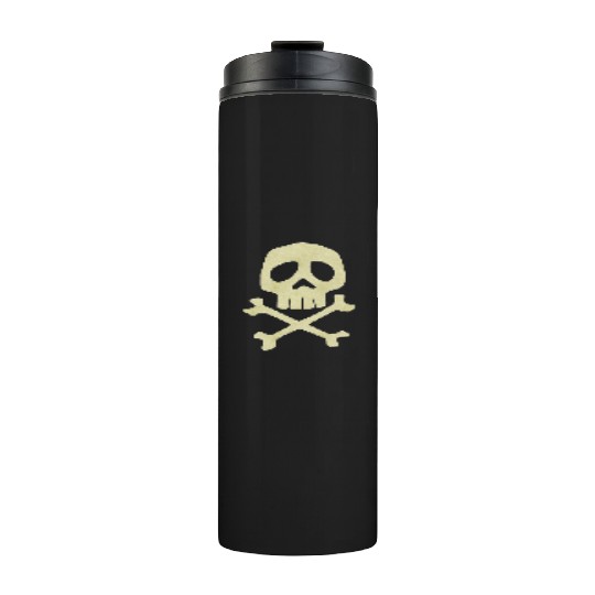Misfits Style Captain Harlock Skull Crossbones Thermal Tumblers