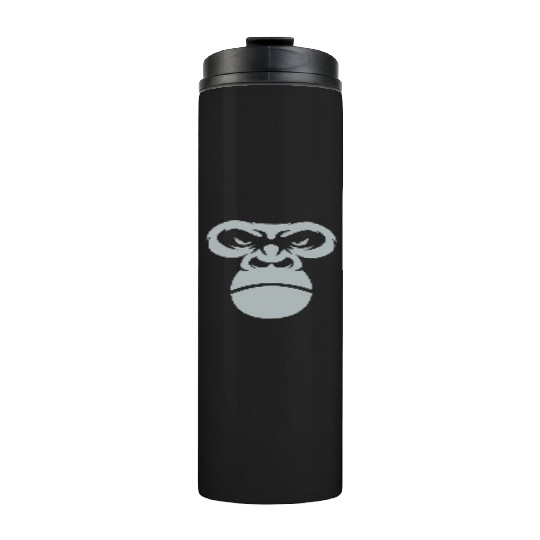 Big Gorilla Face Silverback Monkey Ape Gift Thermal Tumblers
