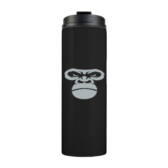 Big Gorilla Face Silverback Monkey Ape Gift Thermal Tumblers
