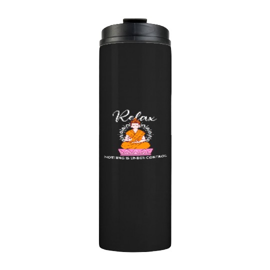 Buddha Quote india hindu shanti Buddhist Relax Thermal Tumblers