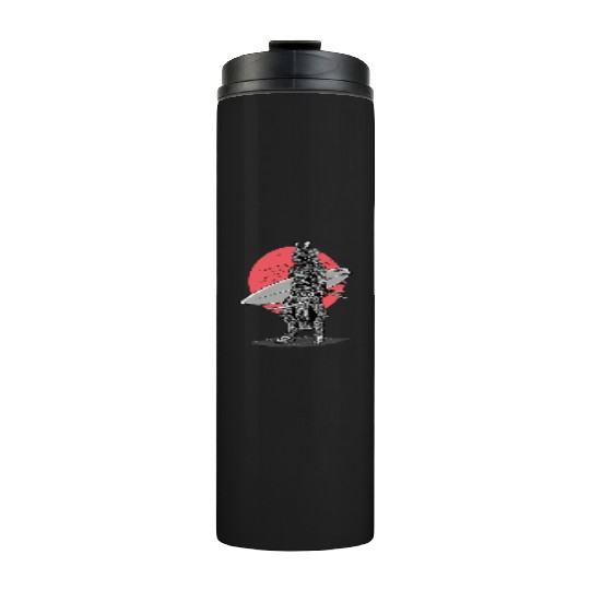 Samurai Surfer Red Sun Thermal Tumblers