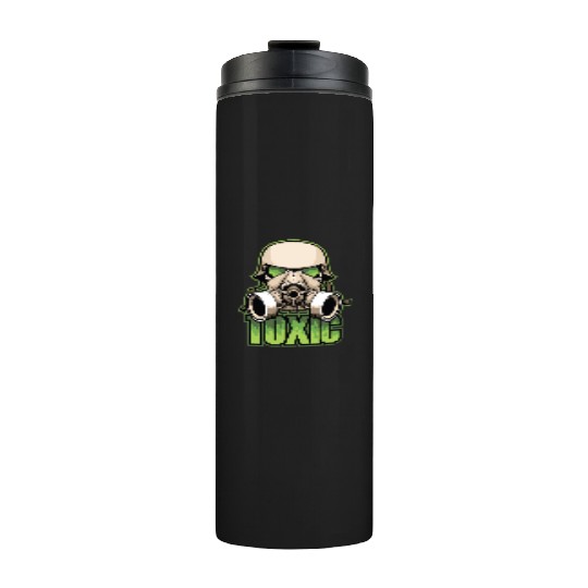 Toxic, Gas Mask, Anti Virus, Bio Hazard, Survival Thermal Tumblers