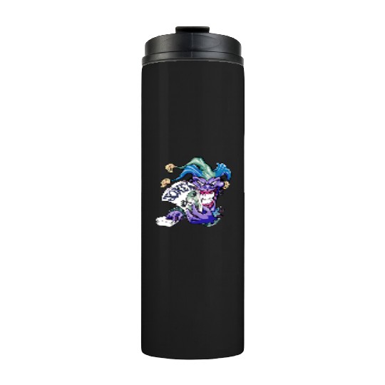 Joker with cards Thermal Tumblers