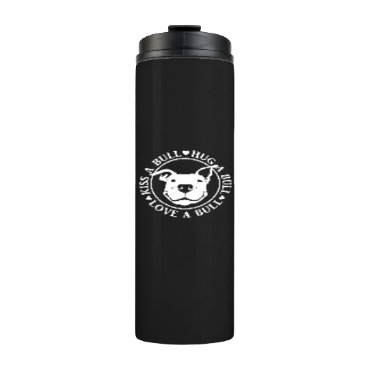 Love-A-Bull Pitbull Bully Dog Rescue Thermal Tumblers