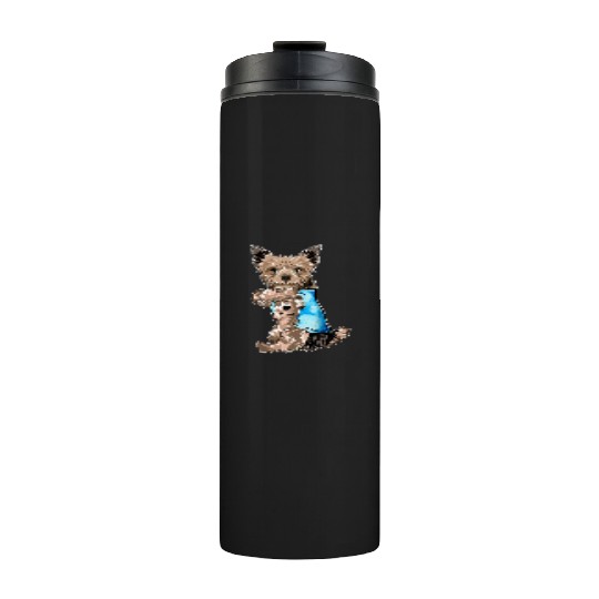 Yorkie Dog Tattoo I Love Mom Mothers Day Gifts T S Thermal Tumblers