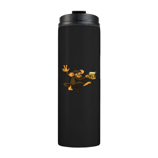 DRUNK MONKEY Beer Thermal Tumblers