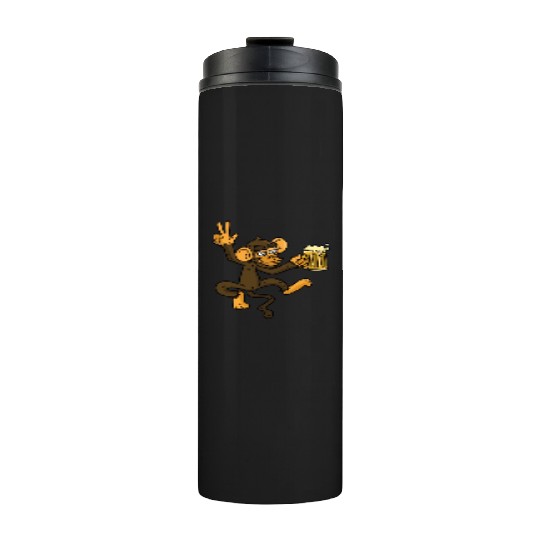 DRUNK MONKEY Beer Thermal Tumblers