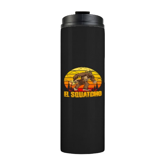 El Squatcho Mexican Sasquatch Bigfoot Thermal Tumblers