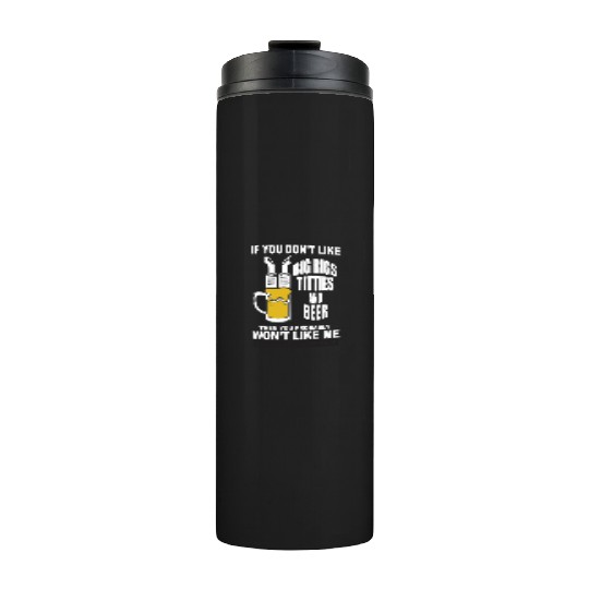 Trucker Big Rigs Titties Beer Thermal Tumblers