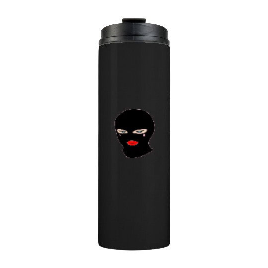 Gangster Ski Mask - Illustration Design Thermal Tumblers