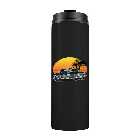 Muscle Car Sunset Thermal Tumblers