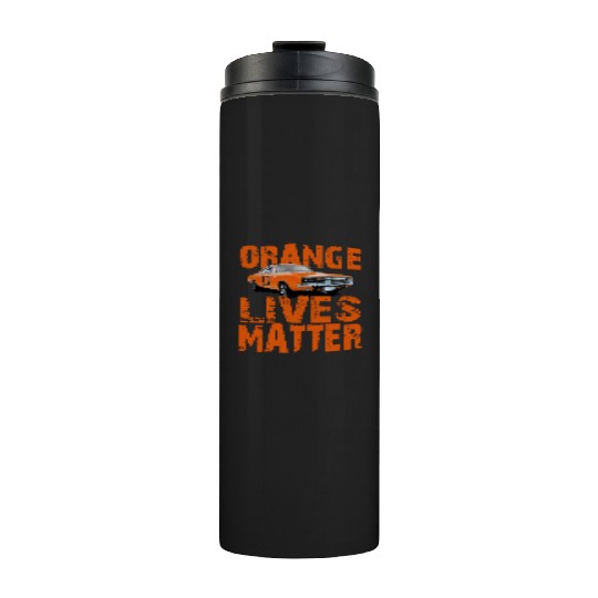 General Lee Dukes Of Hazzard Retro Orange Lives Thermal Tumblers