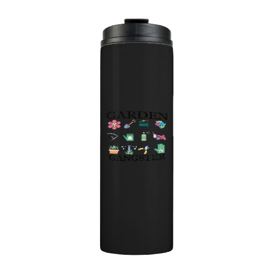 Funny Garden Gangster Colorfulgraphic Garden Tools Thermal Tumblers