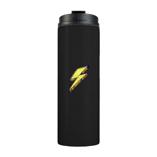 Lightning Bolt Color Illustration Thermal Tumblers