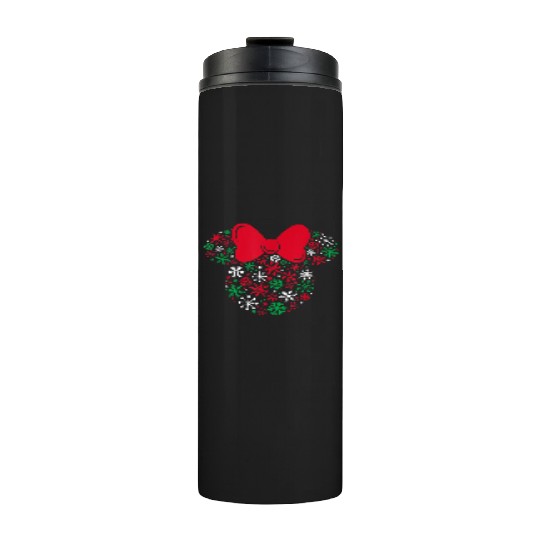 Disney Minnie Mouse Icon Holiday Snowflakes Thermal Tumblers