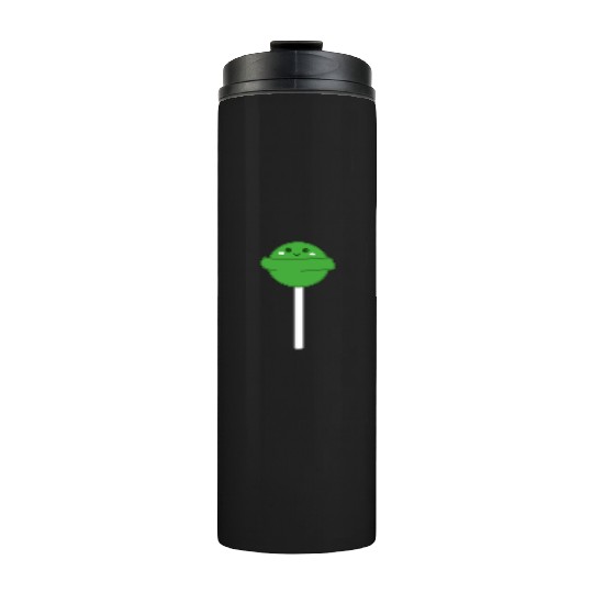 Cute Green Lollipop Thermal Tumblers