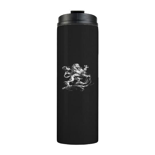 Medieval Renaissance Style Heraldry Rampant Lion Thermal Tumblers