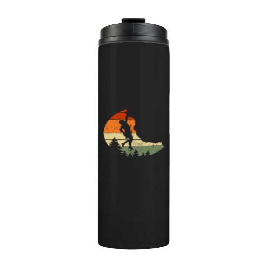 Retro Rock Climbing Vintage Climber Thermal Tumblers