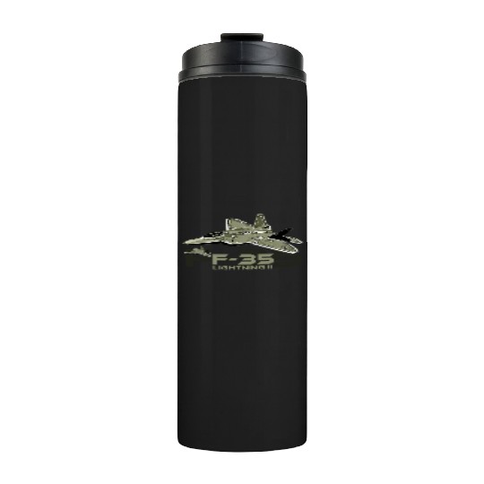 F-35 Lightning fighter jet Thermal Tumblers