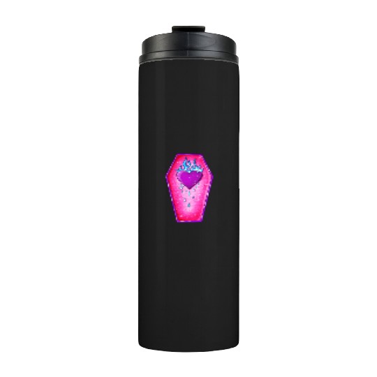 Pastel Goth Love Coffin Heart Thermal Tumblers