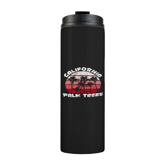 California Palm Trees Malibu Thermal Tumblers