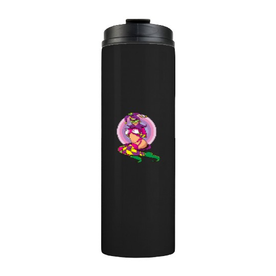 Joker Girl Thermal Tumblers Card Deck Halloween Costume