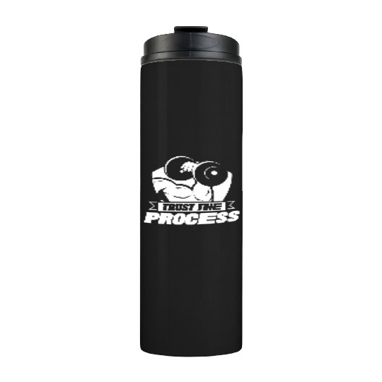 Trust The Process Gym Motivation Fitness Workout Thermal Tumblers