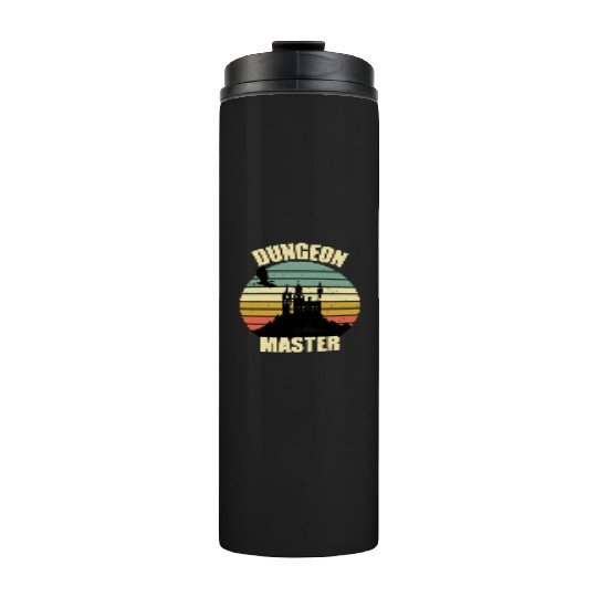 Dungeon Master - Bez I'm DM Smiles Retro Dragon Thermal Tumblers