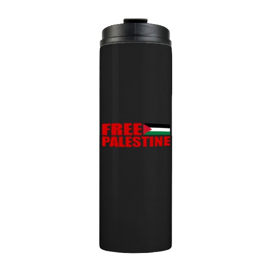 Free palestine Thermal Tumblers