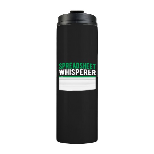 Spreadsheet Whisperer Excel Accounting Accountant Thermal Tumblers