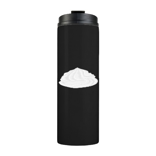 snow-white delicious whipped cream for garnish Thermal Tumblers