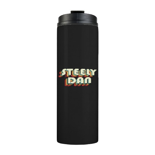 Steely Dan | Unique Retro Faded-Style Typography Thermal Tumblers