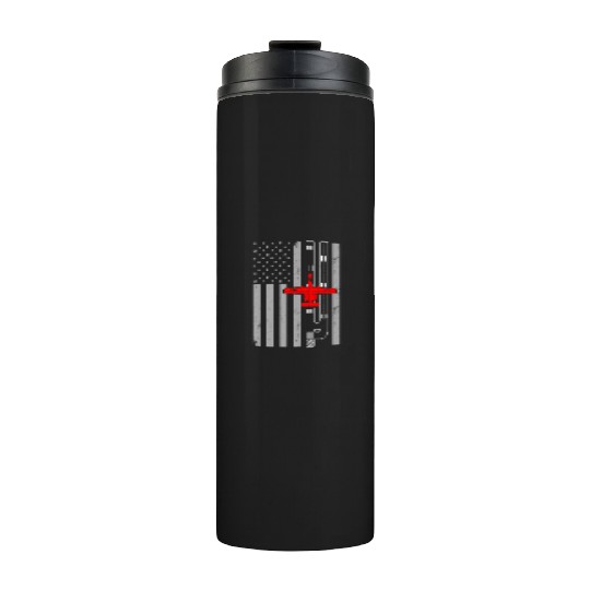 A-10 Warthog American Flag Runway A10 Thunderbird Thermal Tumblers