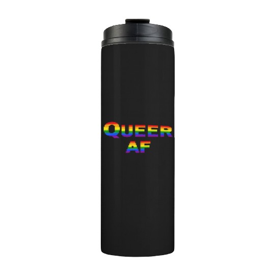 Queer AF Rainbow Spectrum Thermal Tumblers