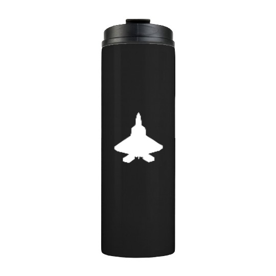 F 22 Raptor Fighter Jet Thermal Tumblers