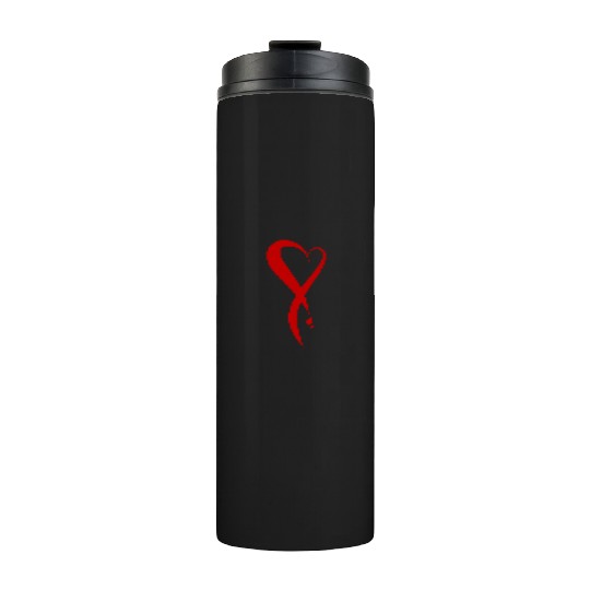 Heart bleeding, hand drawn Thermal Tumblers