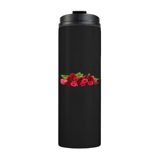 red and pink roses Thermal Tumblers