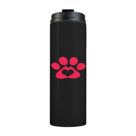 Dog Paw Adopt A Pet Dog Rescue Thermal Tumblers