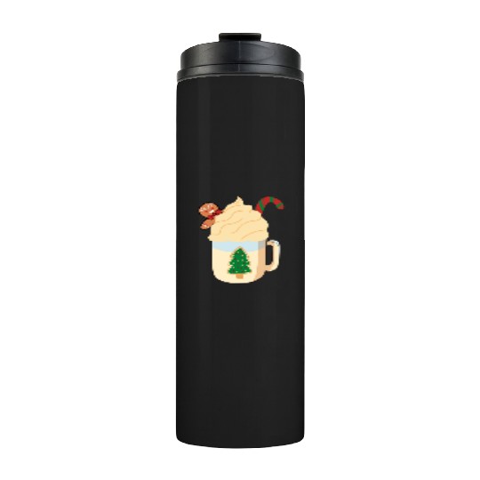 Candy Cane and Hot Cocoa, Hot Chocolate Thermal Tumblers