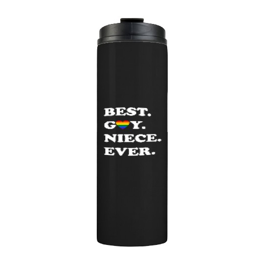 Best Gay Niece Ever Thermal Tumblers LGBTQ Gay Pride